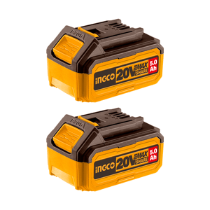 Kit INGCO Baterias Íon Lítio 5.0ah 20V Linha P20S