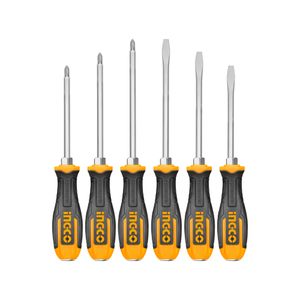 Jogo Chaves INGCO Fenda e Phillips 6 Peças